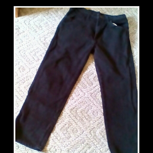 Men's Black Straight Leg Jeans