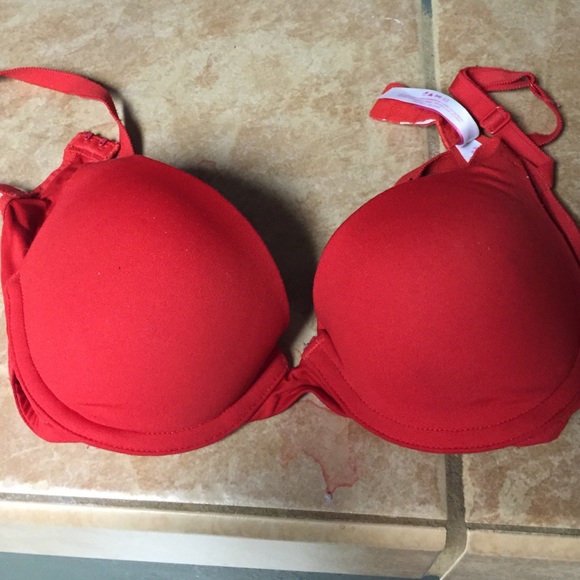 VS PINK red bra