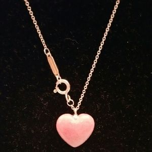 Tiffany & Co. Jewelry - Tiffany & Co. Rhodonite Heart Necklace Tiffany & Co. Jewelry - Tiffany & Co. Rhodonite Heart Necklace