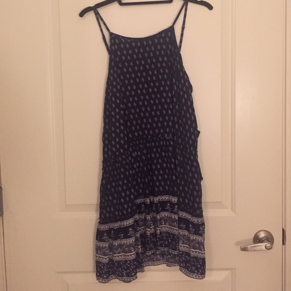 Blue patterned dress from Lulu's