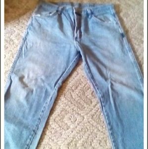 Men's blue Whitewash Jean by Rustler