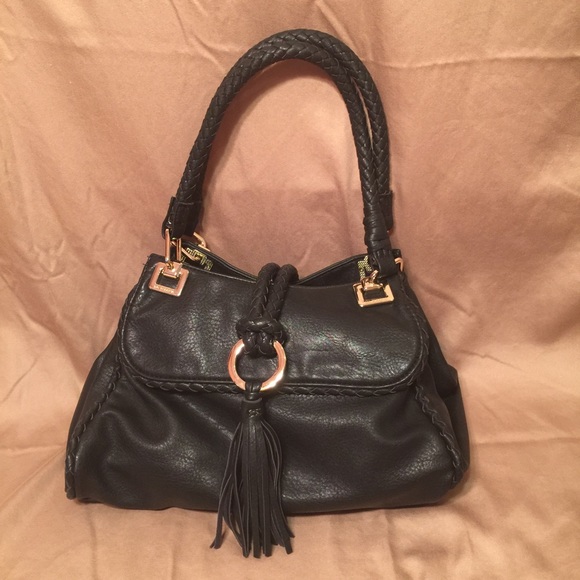 Big Buddha Black Satchel