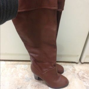 Colin Stuart cognac multi way boots, size 7.5