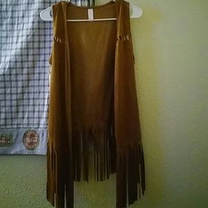 Brown colored Native style vest