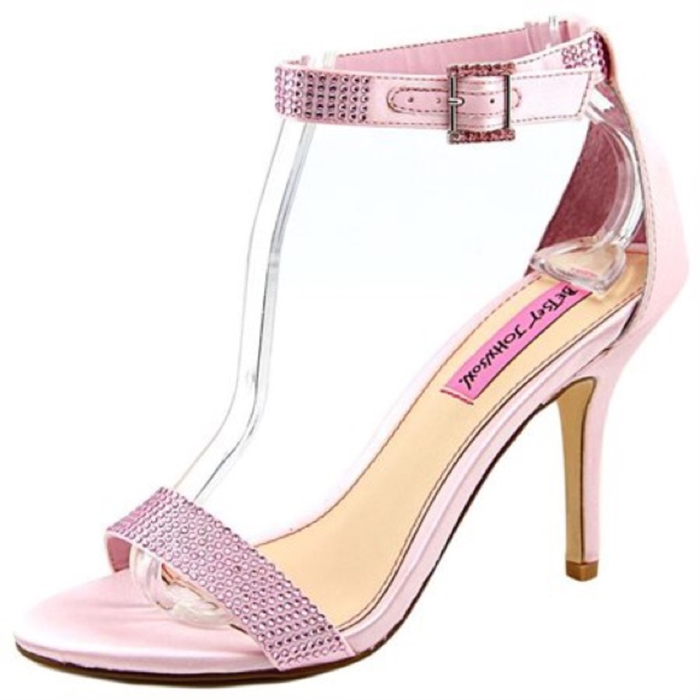 Betsey Johnson Pink Brodway Dress Stiletto Sandal