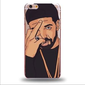 Clear Drake Middle finger Case