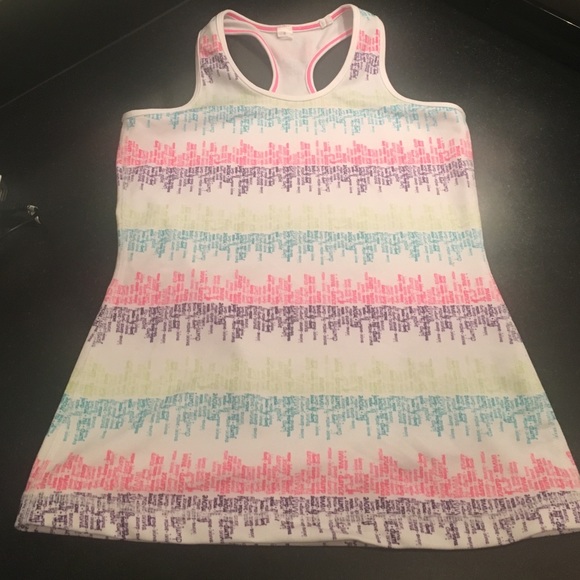 ivivva racerback tank size 8