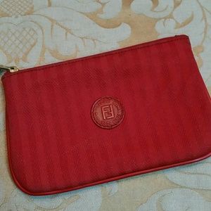 Authentic Red Vintage Fendi Wallet