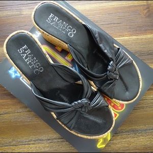 Franco Sarto Cork Wedge Sandals