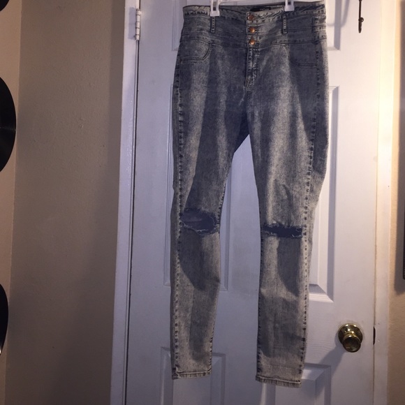 High waisted size 16 jeans (stretchy) worn once