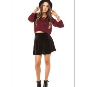 ⛔️UNTIL 1/2/2017 NAVY LA HEARTS suede skater skirt