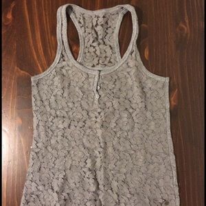Abercrombie laced tank top