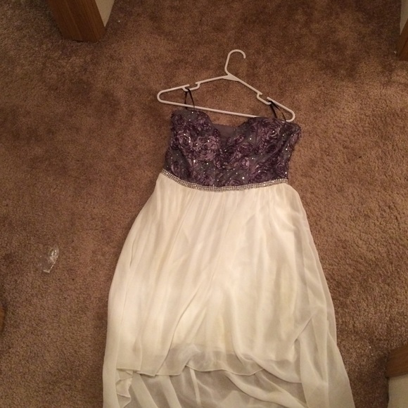 Homecoming strapless dress