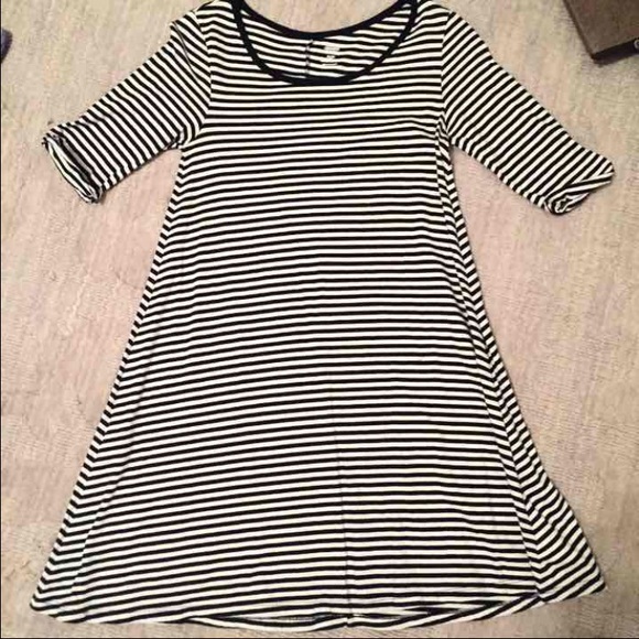 Black Striped Dress