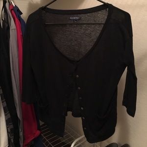 Black American Eagle mini cardigan