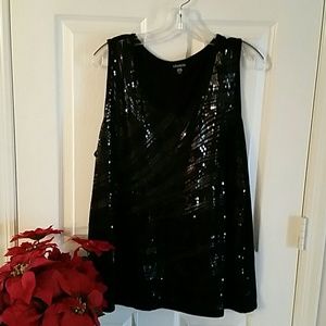 Sequin tank top