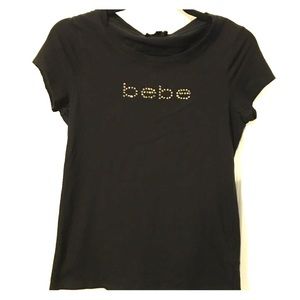 Logo sequin Bebe Top