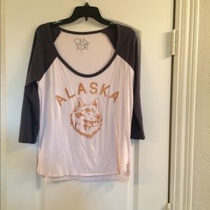 Chaser brand raglan tee. Size S.