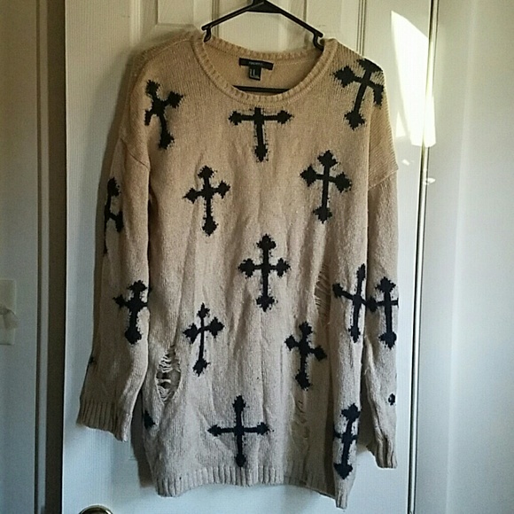 Cross sweater