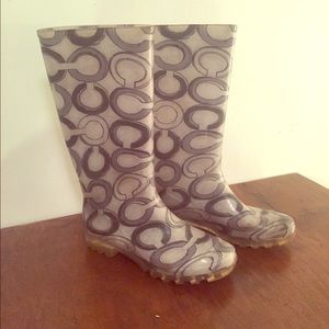 Coach rain boots