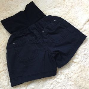 Black Maternity Shorts