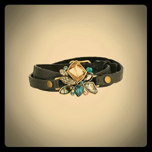 Sunset on the Seine Leather Bracelet