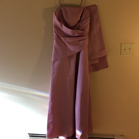 Bridesmaid or prom dress sz 8 with matching wrap