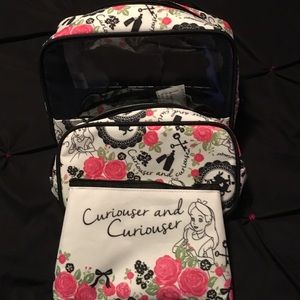 Loungefly Curiouser and Curiouser cosmetic bag set