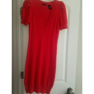 Moda International red sweater dress