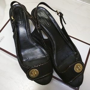 Coach Jacque sling back sandal