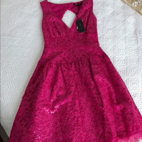 Pink dress. Perfect for girls night out.
