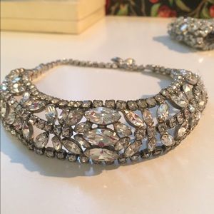 Vintage Rhinestone Crystal Choker