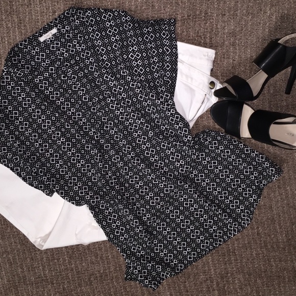 Pleione Printed Shoulder Blouse