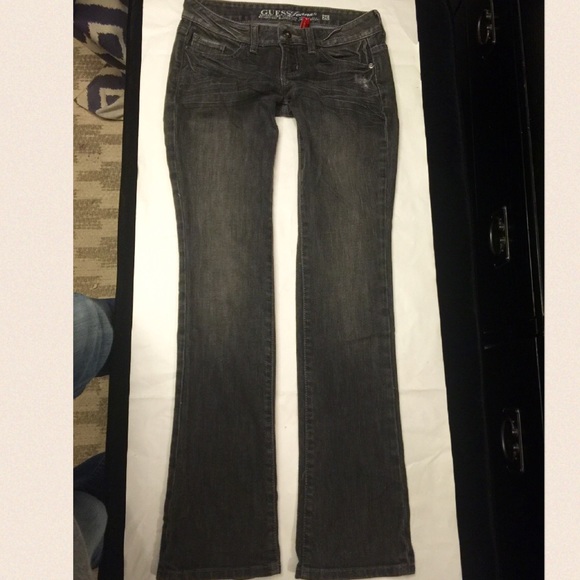 Guess black denim jeans size 26 STARLET slim boot