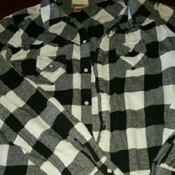 Black and white flannel