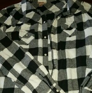 Black and white flannel