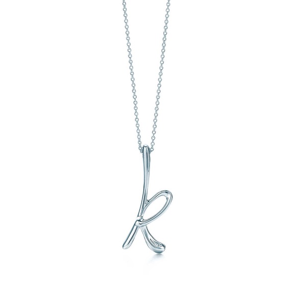 Tiffany & Co. Elsa Peretti Letter "K" Necklace