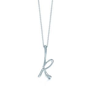 Tiffany & Co. Elsa Peretti Letter "K" Necklace