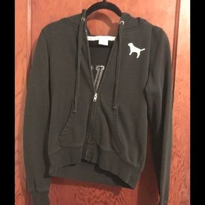 Victoria Secret Black Zip Up