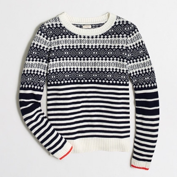 J crew fair isle sweater