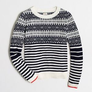 J crew fair isle sweater