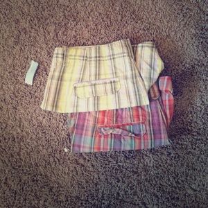 2 pairs of Old Navy Shorts. One pair new with tags