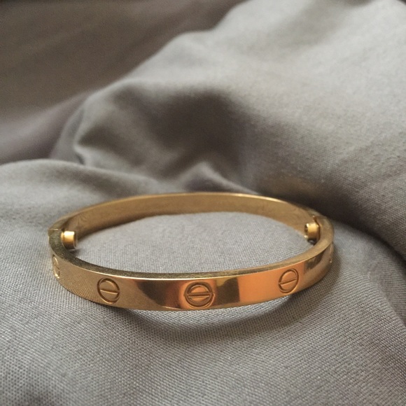 Love bracelets gold and silver