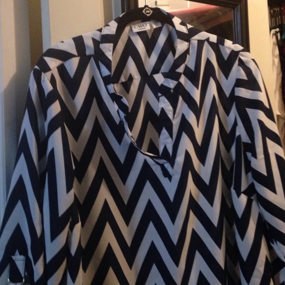Cato chevron blouse