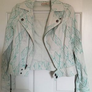 Blue and cream jacket/ blazer