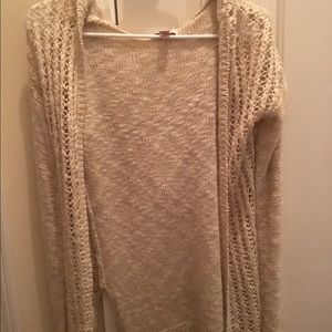 Long tan cardigan