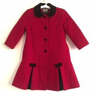 ROTHSCHILD RED AND BLACK COAT
