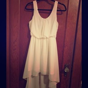 High Low White Dress