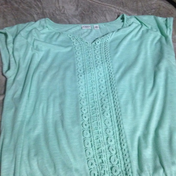 Mint green blouse