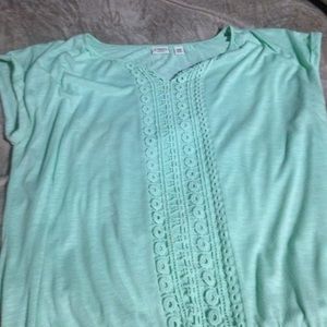 Mint green blouse